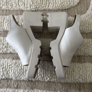 White Dolce Vita Block Heels